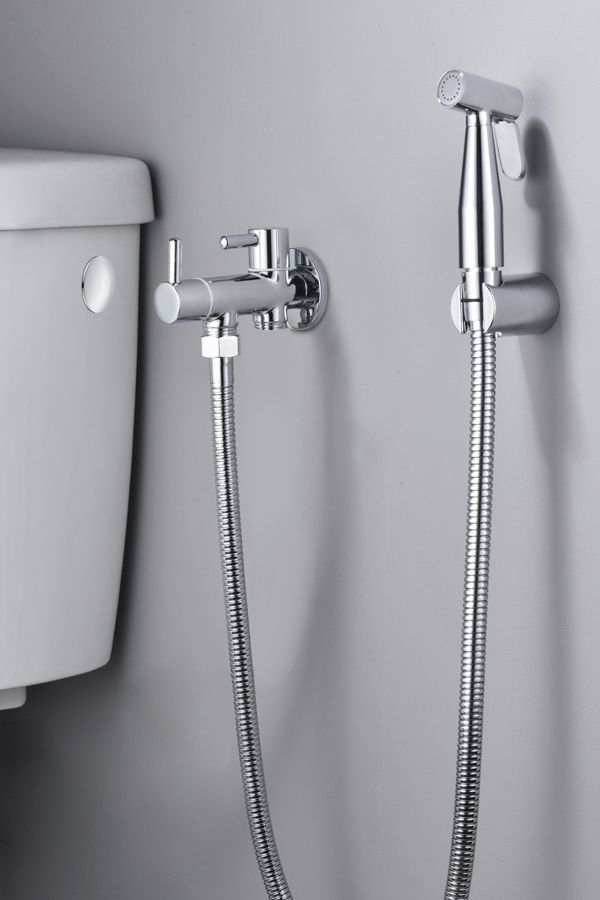 Remer Ensemble Bidet Toilet Douchette WC avec Support et Flexible Made in  Italie à prix pas cher